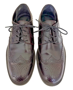 Bostonian No 16 Men Dress Shoes Burgundy Leather Oxford Wingtip Size 9.5 M - Picture 1 of 14