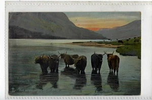 (KJg8327-477) PP,GANADO,LAS AGUAS DEL LAGO LUBNAIG,1918,USADO - Imagen 1 de 2