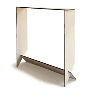 Slim Laser Cut Wood Console Table for Hallways Behind Sofas and Living Room - Picture 1 of 7