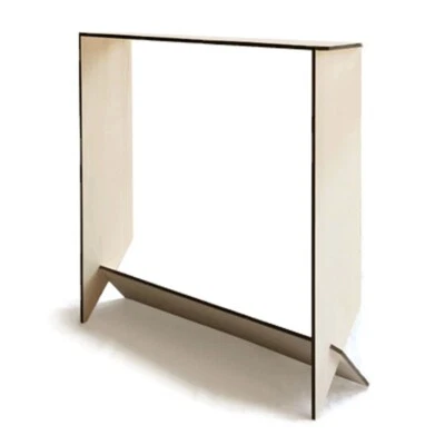 Slim Laser Cut Wood Console Table for Hallways Behind Sofas and Living Room - Image 1 of 4
