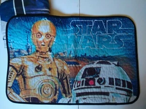 Star Wars Fabric Shower Curtain & Bath Mat Set Memory Foam Rug  - Picture 1 of 9