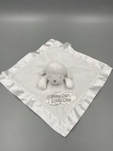 Tender Kisses "Bless Our Little One" Lamb Plush Lovey Baby Security Blanket - Picture 1 of 6