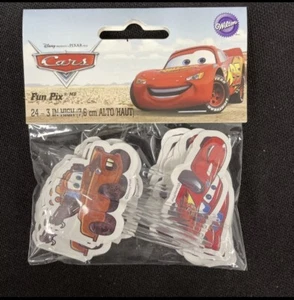 Wilton Disney Cars Fun Pix Cupcake Toppers 24 Count - Picture 1 of 3