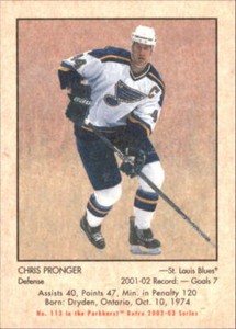 2002-03 Parkhurst Retro Hockey #113 Chris Pronger
