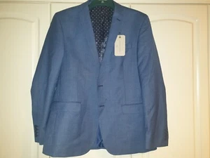 Chaqueta de traje Racing verde texturizada a medida, azul talla 42L nueva con etiquetas - Imagen 1 de 3