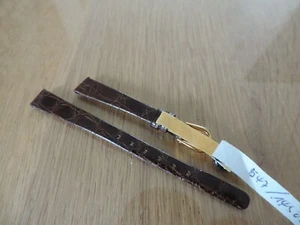 Milus Echt Kroko Neo Vintage Uhrenarmband Leder - braun - 11mm - NEU - NOS - - Bild 1 von 2