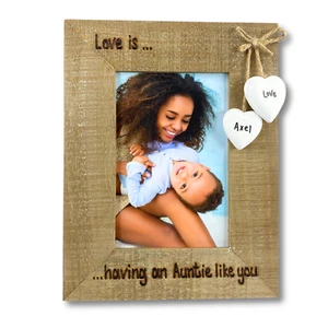 Auntie Personalised Photo Frame Driftwood | Love is... Having Auntie Like You - Picture 1 of 10