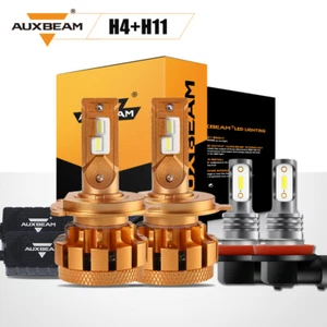 For Honda CRV CR-V 2007-2014 AUXBEAM H4 H11 LED Headlight Hi-Lo Beam Fog lights - Picture 1 of 12