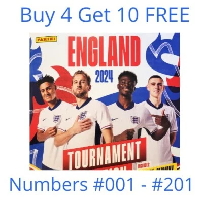 ENGLAND 2024 - PANINI Tournament Edition Stickers EURO 24 #001 - #201