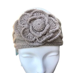 NUEVA Diadema Floral Mudpie Beige Tostado Ajustable - Imagen 1 de 6