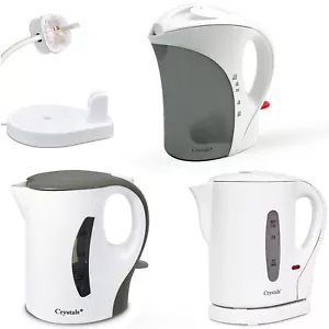 Travel Kettle Portable Electric 1L Camping Caravan Kitchen Hotel Jug Holiday New - Picture 1 of 15