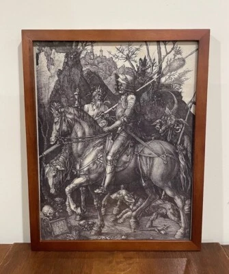 Albrecht Durer Knight Death & Devil Framed Print 12x15 Renaissance Wall Art Foto 1 de 3