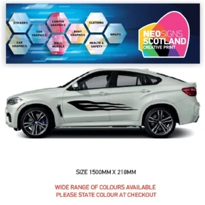 Grafica Lato Auto X 2 Si Adatta a Qualsiasi Auto Furgone Adesivi Universali Decalcomanie CSG10 - Foto 1 di 3