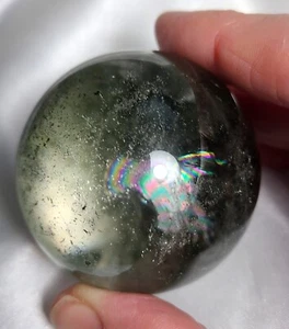 2" 51mm 179g AA++ Stunning Garden Quartz Massive Rainbows Sphere Crystal Ball - Picture 1 of 24
