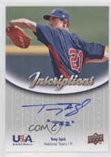 2009 Upper Deck USA Baseball Box Set Inscriptions National Team Tony Zych Auto