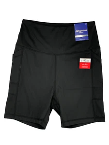 Pantalones cortos deportivos para mujer Aeropostale talla M negros y blancos ropa activa - Imagen 1 de 9