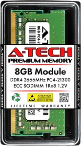 8GB RAM for Synology D4ES01-8G & D4ES02-8G | DDR4 2666 Mhz PC4-21300 SODIMM ECC - Picture 1 of 3