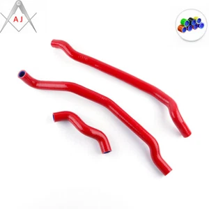 Red For 2002-2007 Suzuki Vinson 500 LT-A500F 4x4 Silicone Radiator Coolant Hose - Picture 1 of 6
