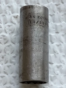 CORNWELL TOOLS USA T2226L, 3/8" DR. 13/16" TOMA DE IMPACTO, 2.7" DE PROFUNDIDAD/ALTO, 12 PT. - Imagen 1 de 12