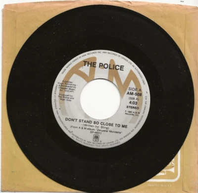 POLICE DON'T STAND SO CLOSE TO ME  RARE ORIGINAL CANADA SINGLE, MINT - Image 1 of 2