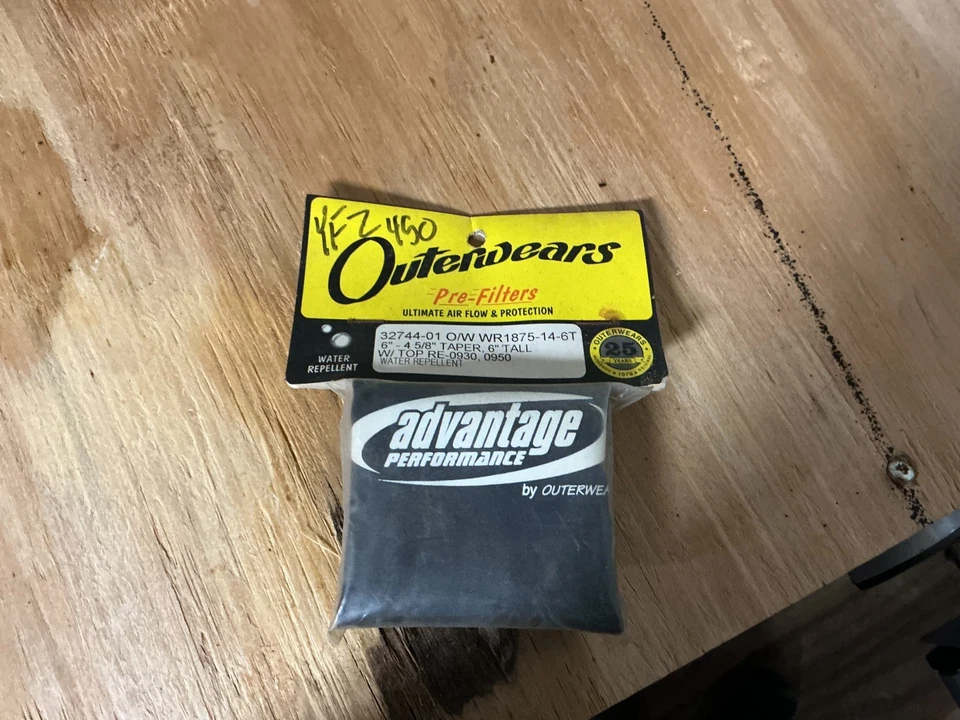 Yamaha YFZ450 Outerwears Pre Filter 6"- 4 5/8" Taper, 6" Tall W/TOP RE-0930 - Image 1 of 1