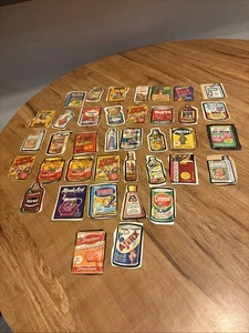 Vintage 1970's Topps Chewing Gum, Inc. Wacky Stickers Lot of 38 Duplicates *read - Picture 1 of 7