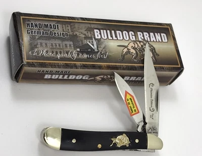 Cuchillo de maní Bulldog Premier 1/300 mangos de cuerno de búfalo de cabo BDG-107CBH 014-Q Foto 1 de 4