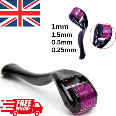 DERMA ROLLER 540 Titanium Micro Needle Facial Skin Roller Cellulite Hair Growth