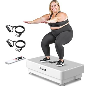 POWET Vibration Plate Exercise Machine for Weight Loss, Woukout & Lymphatic D... - Picture 1 of 8