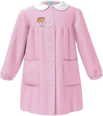 Grembiule asilo da bambina Siggi coniglietto rosa - Immagine 1 di 2