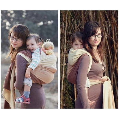 NATIBABI NATI Baby Cradle & Crossbody & Rucksack Carry Sling Wrap KHAKI POLAND - Image 1 of 4