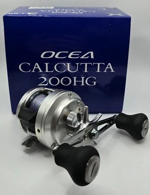 Mulinello Shimano Ocea Calcutta 200 HG Baitcast mano destra dal Giappone - Immagine 1 di 4