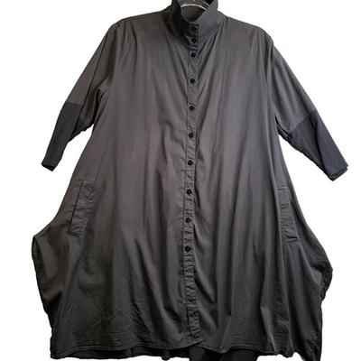 Vestido túnica Stella Carakasi Tiburón Icono talla M abotonada Lagenlook Boho de gran tamaño Foto 1 de 4