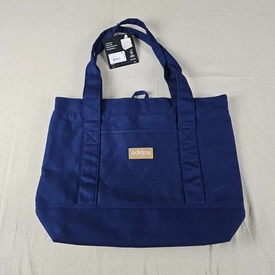 adidas Canvas Court Tote Bag for Women Or Men Dark Blue One Size Sports Gym Work - Image 1 of 4