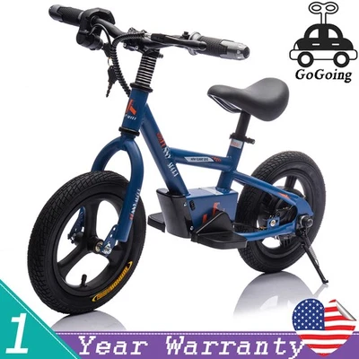 Bicicleta eléctrica 24V para niños 150W 9,32 MPH ruedas inflables bicicleta para niños 3+ Foto 1 de 4