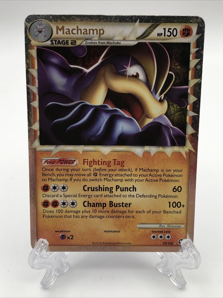 Pokemon Machamp Prime Triumphant 95/102 Trading Card Damaged - Image 1 of 3