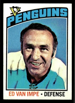 1976-77 Topps Ed Van Impe #157 - Pittsburgh Penguins - Image 1 of 2