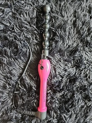 Revlon Ball Styling Curling Iron Ceramic RVIR3018 42w Pink Black 4 Heat Settings - Image 1 of 3