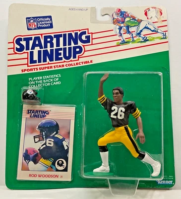 1988 STARTING LINEUP ROD WOODSON PITTSBURGH STEELERS ROOKIE - Image 1 of 3