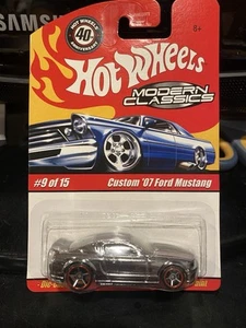Hot Wheels Modern Classics #9 Custom 2007 Ford Mustang Chrome 2007 - Picture 1 of 6