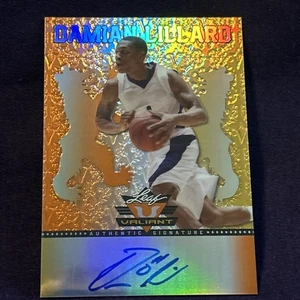 Leaf Sports Heroes 2013 Valiant Damian Lillard #BA-DL1 automático 04/50 firma - Imagen 1 de 3