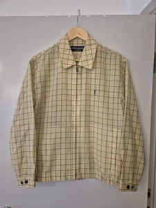 90s Yves Saint Laurent Harrington Super Lightweight Jacket, Yellow check, Small - Picture 1 of 6