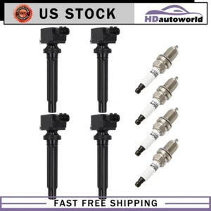Bobina de encendido y bujía de iridio 4 piezas para Suzuki SX4 2007-2009 2,0 L L L4 - Imagen 1 de 11