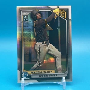 Leo De Vries 2024 Bowman Chrome Prospects Silver Refractor #BCP179 140/499 - Picture 1 of 2