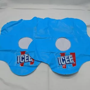 Rare Lot Of (2) Icee Pool Float Inflatable Drink Holders Summertime - Picture 1 of 8