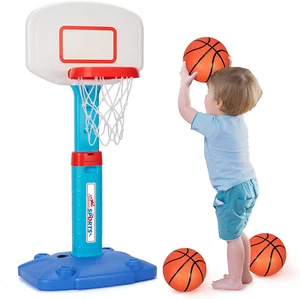 Basketball Hoop Indoor Outdoor Toys for Toddlers 1-3, Kids Basketball Hoop with - Picture 1 of 12