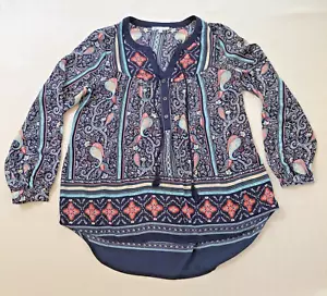 Blusa DR2 Cachemira Campesina de Gasa Para Mujer Talla Med Boho Manga Larga Top Cottagecor - Imagen 1 de 10