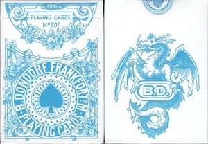 Four Continents Blue Playing Cards Poker Size Deck USPCC Custom Limited Sealed - Picture 1 of 9
