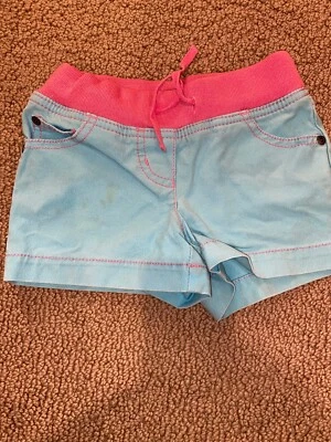 Mini Boden Girls Blue pink Shorts Size  4y - Image 1 of 3