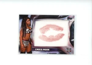 2019 Topps Then Now Forever WWE Ember Moon Athena KC-EM Lipstick Kiss Card 19/50 - Picture 1 of 2
